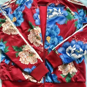 Adidas Flower Print Jacket
